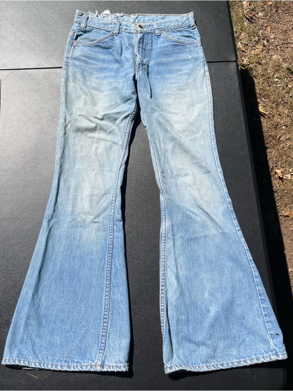 Levi’s Orange Tab Distressed 1970s Bell Bottom Jeans